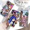 Япония T-Tokidokis Чехол для телефона для iPhone 17,16,15,14,13,12,11 Plus,Pro Max,XS,Мягкий силиконовый черный чехол