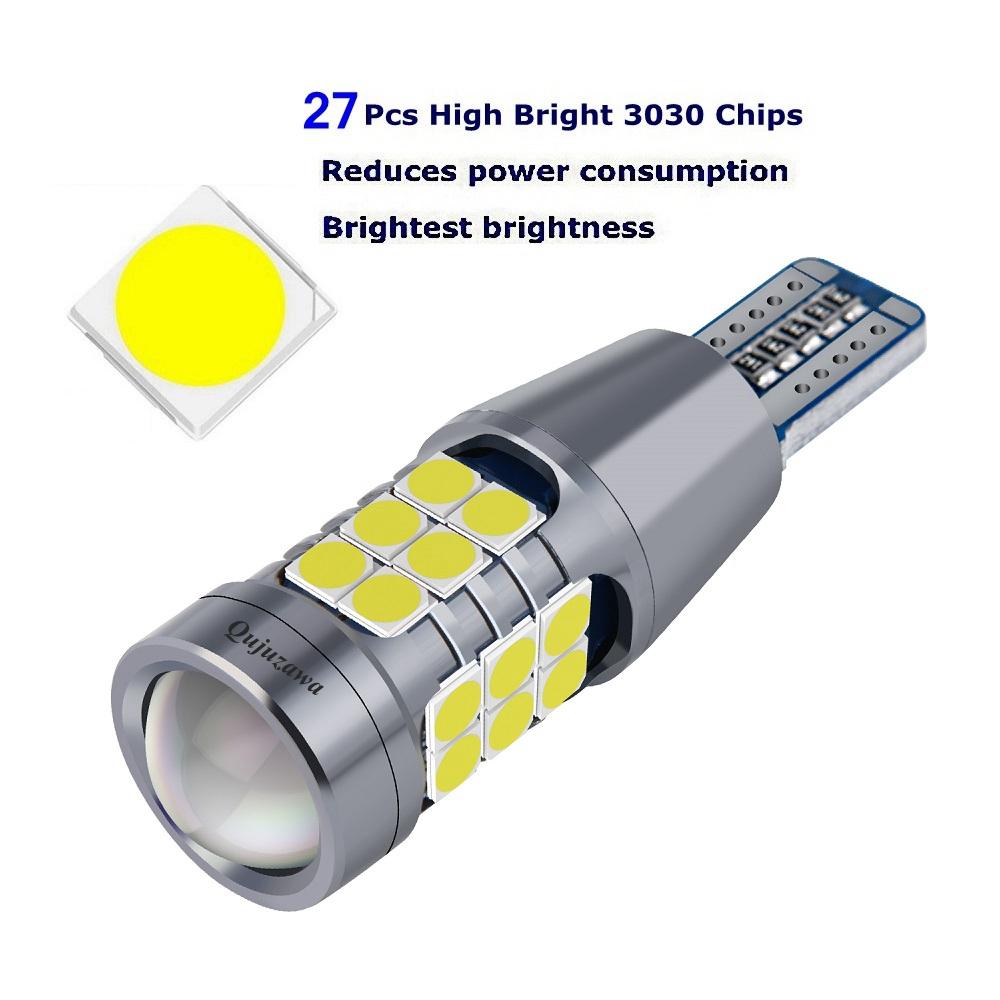 2 шт. T15 LED W16W WY16W Супер яркие автомобильные лампы указателей поворота, стоп-сигналы, Canbus, без ошибок, задние фонари заднего хода, белые, красные, желтые лампы 7