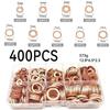 1 Набор Медных Шайб Прокладок Плоское Кольцо Уплотнительное Набор Ассорти С Коробкой Для Масляного Поддона Домашние Аксессуары