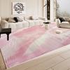 Simple Pink Large Area Carpet for Living Room Decoration Easy Clean Minimalism Sofa Area Rugs Girl Bedroom Decor Soft Floor Mat
