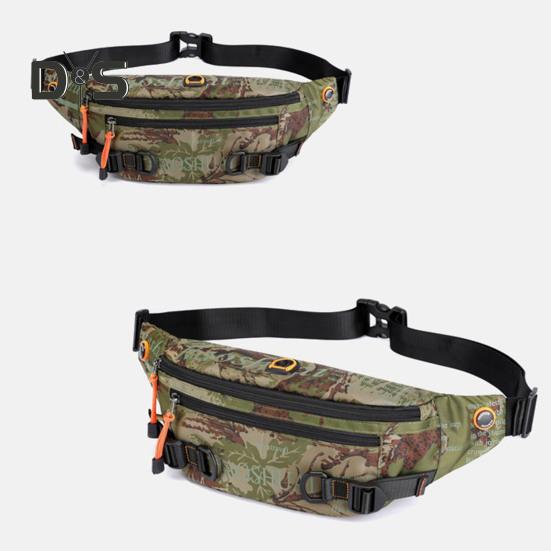 Large Crossbody Fanny Pack Sports Waist Bag Waterproof Hip Pouch Bum Bag Outdoor Waist Pack for Jogging Hiking Fishing Men Women