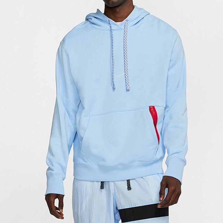 Nike Sweatshirts Men's Blue Hooded Moderate Regular BV9350-436