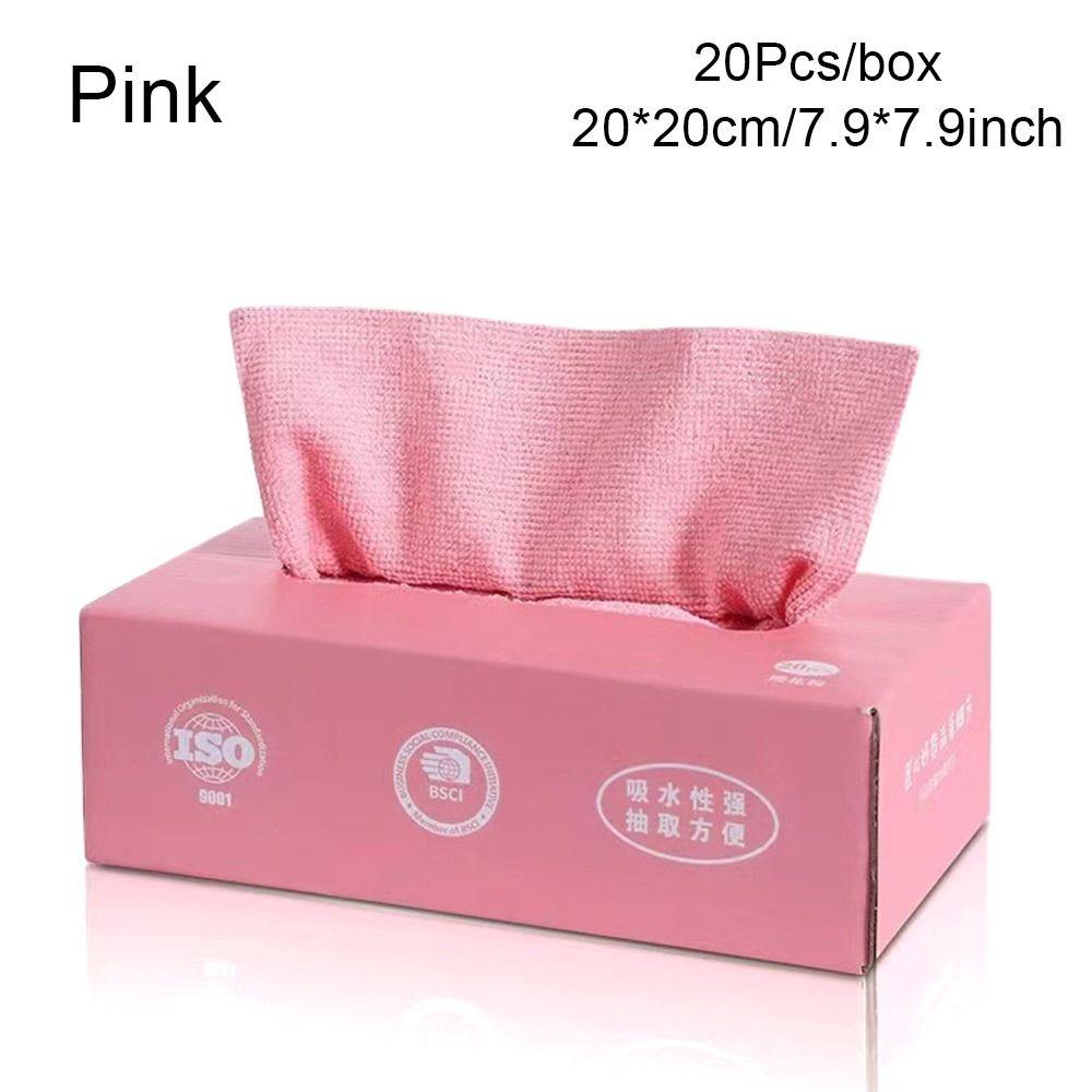 20PCS/Box Home Cleaning Kitchen Dish Cloth Napkins Tableware Dishcloth  Kitchen Home