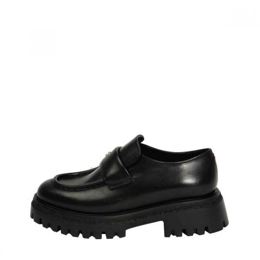 Halmanera Riccio Anna Metal Stitch Chunky Loafer Ro53hal005bk