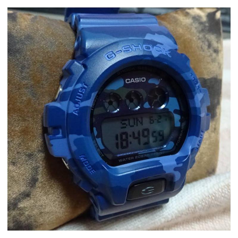 Casio CASIO G-SHOCK 6900 Серия Камуфляж Многофункциональный Будильник Супер LED Освещение Кварцевый Механизм Ремешок из Смолы Японский и Корейский GMD-S6900CF-2