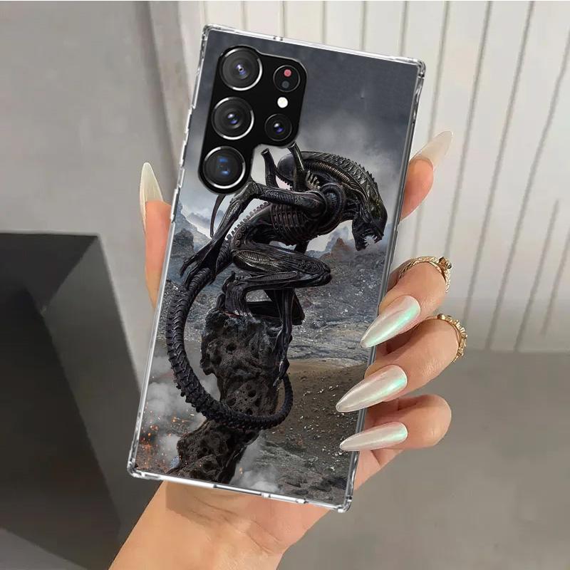 Alien Vs Predator Painted Phone Case for Samsung Galaxy S26 S24 S23 Ultra S25 Edge S22 S21 Plus S20 FE + Soft Print Shell Funda