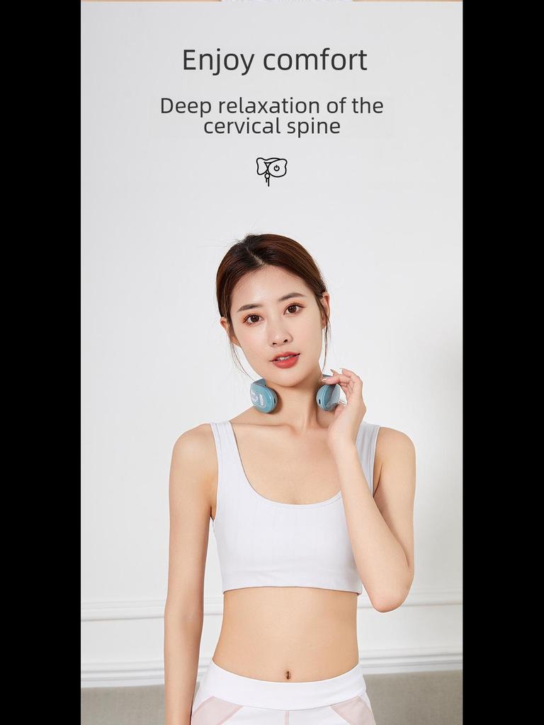 Портативный электрический шейный массажер с импульсом и подогревом для расслабления шеи и плеч