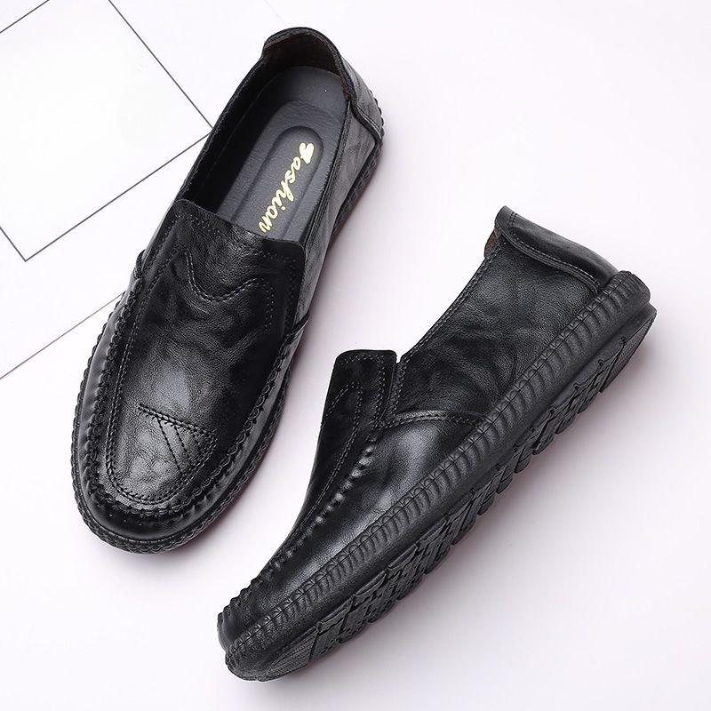 Fashion Non Slip Mesh Breathable Work Man Casual Shoe Classic Original In Promotion Elegant 2025 Trend Pu Social Leather Shoes for Men