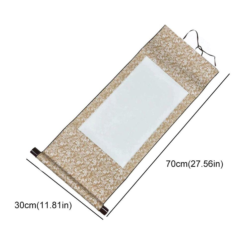 Gifts Rice paper Calligraphy Mounting Blank Hanging Scroll Painting Scroll Drawing Canvas Scrolls