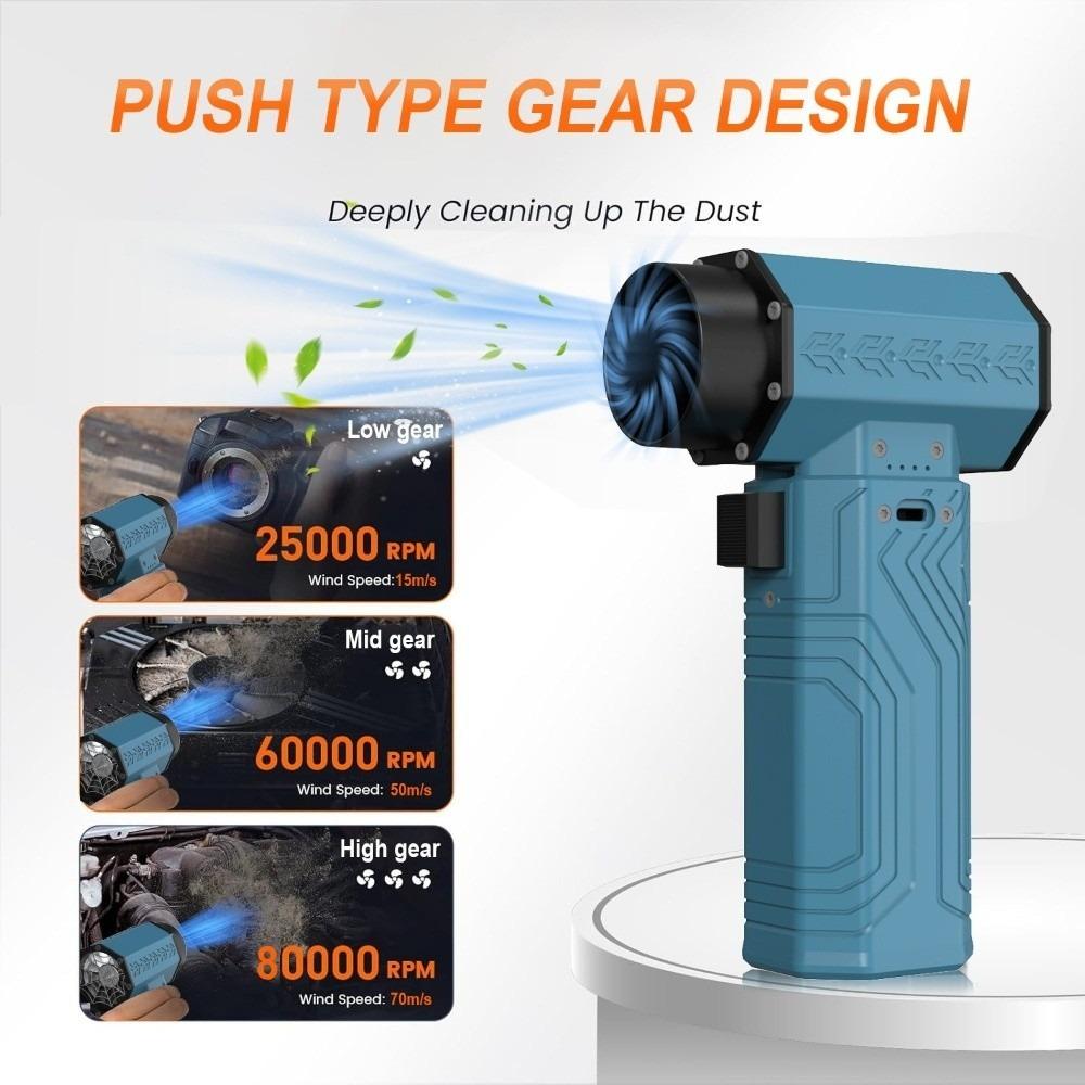 Adjustable Wind Speed Turbo Jet Fan Max.600g Thrust Car Dust Dryer New Electric Air Blower