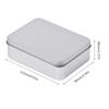 Metal Rectangle Silver Color Playing Cards Storage Box Money Coin Holder Box Candy Key Case Business Card Storage Can