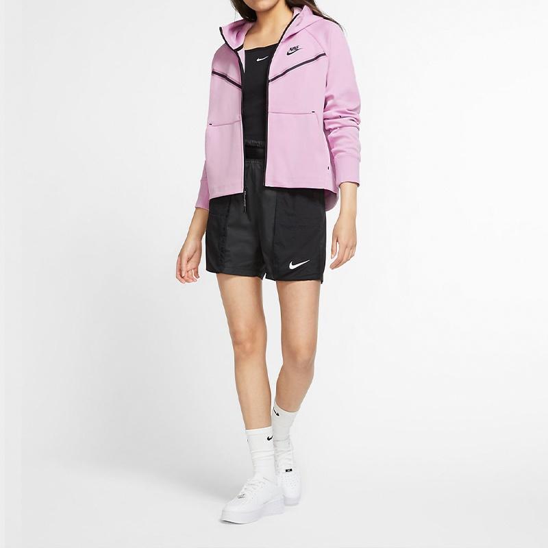 (WMNS) Толстовка с капюшоном Nike Sportswear TCH FLC WR на молнии BEYOND 'РОЗОВЫЙ' Женская CW4299-680