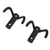 6 Pcs Double Prong Hook Wall Mounted Zinc Alloy Heavy Duty Dual Prong Hook for Coat Robe Scarf Towel