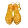 Women Slippers Transparent PVC Fruit Decoration Sandals For Ladies Summer Outdoor Buckle Strap Beach Shoes Female Fashion