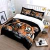 Tiger Face Close-Up Artwork Bedding Duvet Cover Set  (1*Duvet Cover 2*Pillowcases, without duvet insert)