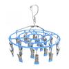 Clothes Drying Rack,Stainless Steel Laundry Drip Hanger ClipsHeavy Duty Round Swivel Windproof Hook Underwear Hanger  Drying Towel Bras Sock Lingerie