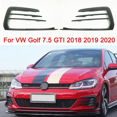 Передний бампер автомобиля, противотуманная фара, рамка для VW Golf 7,5 GTI 2018, рамка передней противотуманной фары, ходовые огни, противотуманная фара