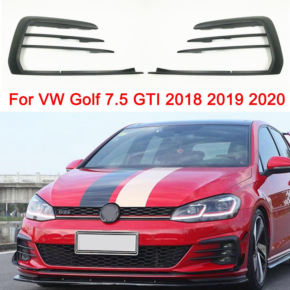 Передний бампер автомобиля, противотуманная фара, рамка для VW Golf 7,5 GTI 2018, рамка передней противотуманной фары, ходовые огни, противотуманная фара