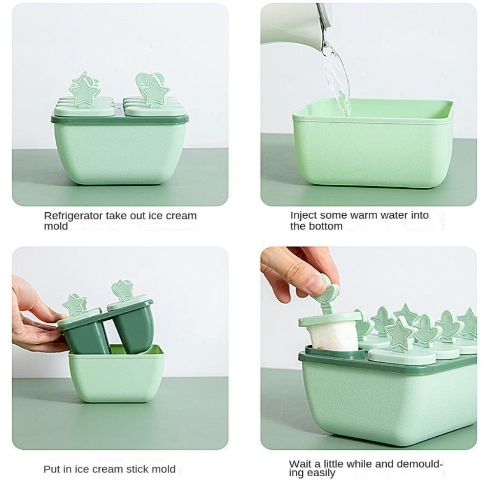 Accessories Home Summer Ice Cream Makers DIY Popsicle Mold Reusable with Lid Stick
