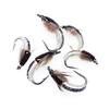 Wifreo 12PCS Fly Fishing Nymph Scud Worm Fly Realistic Aritificial Insect Bait Lures with Hook Size 8 10 12
