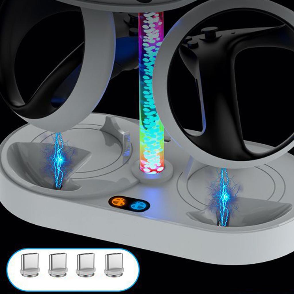 Charging Base For PS VR2 Magnetic Absorption Charging Dock Headset Storage Rack Charging Base VR Glasses Charger