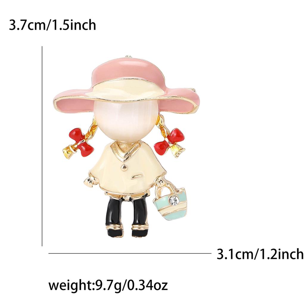 Creative Alloy Enamel Loli Styling Brooch Fashion Design Women'S Clothing Corsage Ornament Pin