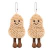 Peanut Plush Pendant 17cm Cute Interactive Toy Pocket Size Plush Keychain Living Room Decoration Birthday Gift for Girls Boys