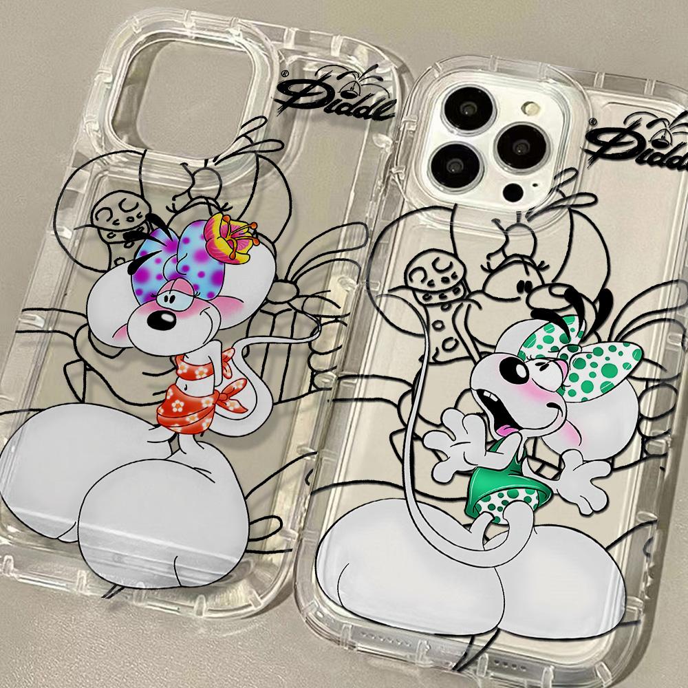 Мультяшный чехол D-Diddls для Samsung Galaxy S25 S24 S23 S22 S21 S20 S10 Note20 Note10 FE Ultra Plus 4G 5G Прозрачная задняя крышка