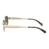MICHAEL KORS Sculpted Temples Metal Oval Sunglasses Women's Gold