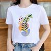 Women's Oversized T-Shirt Summer Trend Short Sleeve Cartoon Casual Fashion Graphic Regular Fit Beach Print Top