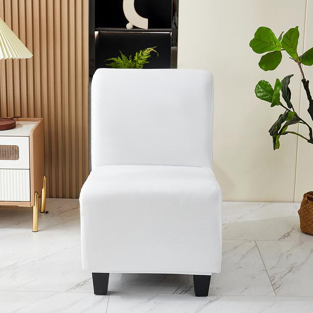 Elastic Plain Fat Sofa Chair Cover Armless Single Sofa Cover Coffee Shop All -Inclusive Fat Stool Cover For Living Dinner Room