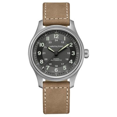 Часы Настоящая Гарантия Khaki Field Auto Импортные H70545550 [HAMILTON] [Обычный Товар] Мужские