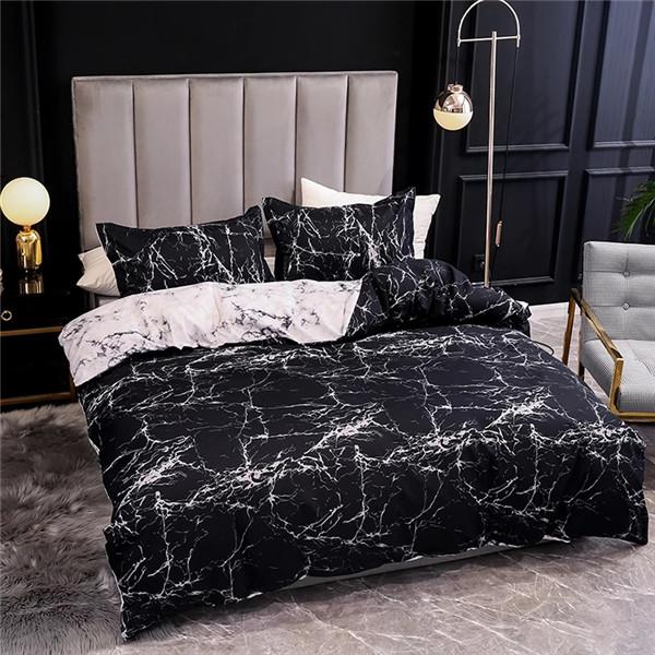 Мраморный комплект постельного белья для спальни, мягкие покрывала, домашний текстиль, постельное белье, комплект из 3 предметов с принтом, пододеяльник, наволочка, пододеяльник и наволочка
