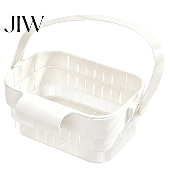 Ventilated Food Storage Rack Kitchen Sink Hanging Drain Basket, with Quick Drying Holes, Foldable Cleaning Accessory for Home Space Saving Residue