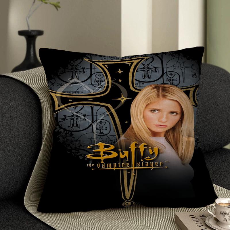 Buffy TV Series The Vampire Slayer Maple Design Cushion Cover Happy Autumn Harvest Decor Holiday Decorati Pillow Cover