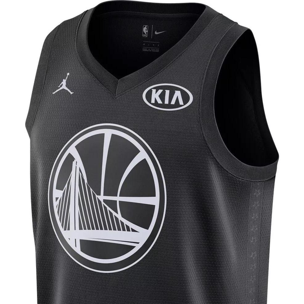 Jordan X NBA Collaboration Майка-топ Warriors Swingman Air Series 2018 All-Star Удобный стильный пуловер Мягкие детские топы Черный 9Z2B7BY3P-DURANT
