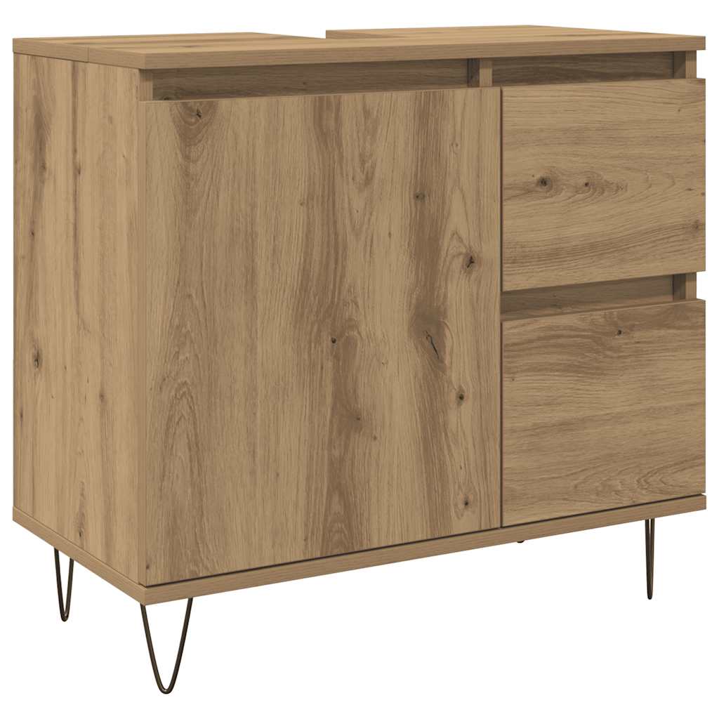 Artisan Oak Washbasin Cabinet 65 x 33 x 60 cm Particleboard