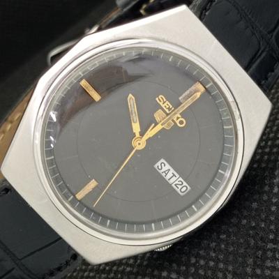 Б/У винтажные часы SEIKO 5 AUTOMATIC 6309A из Японии мужские оригинальные часы с циферблатом a413425-2