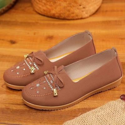 Женские балетки с нескользящей мягкой подошвой - Ретро стиль для женщин среднего и пожилого возраста