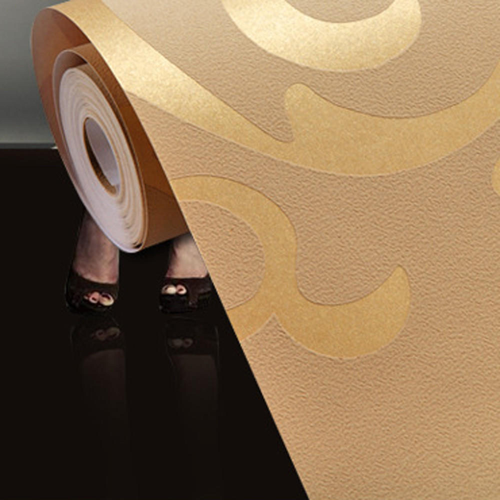 1x 10M Роскошные 3D обои с дамасским тиснением, рулоны, домашний арт-декор