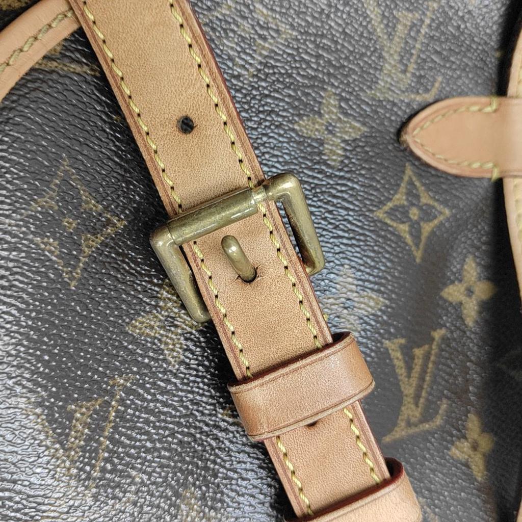 [Pre-Owned] Monogram Saumur 30 Iconic Classic Logo Print Adjustable Shoulder Strap Canvas And Leather Messenger Bag - Fair #13IZ0WF