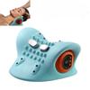 1Pc  Massage Neck and Shoulder Pillow - Portable Wireless Massage Pad for Office, Car and Home Use - Turquoise Blue Design, Ergonomic Control Buttons,