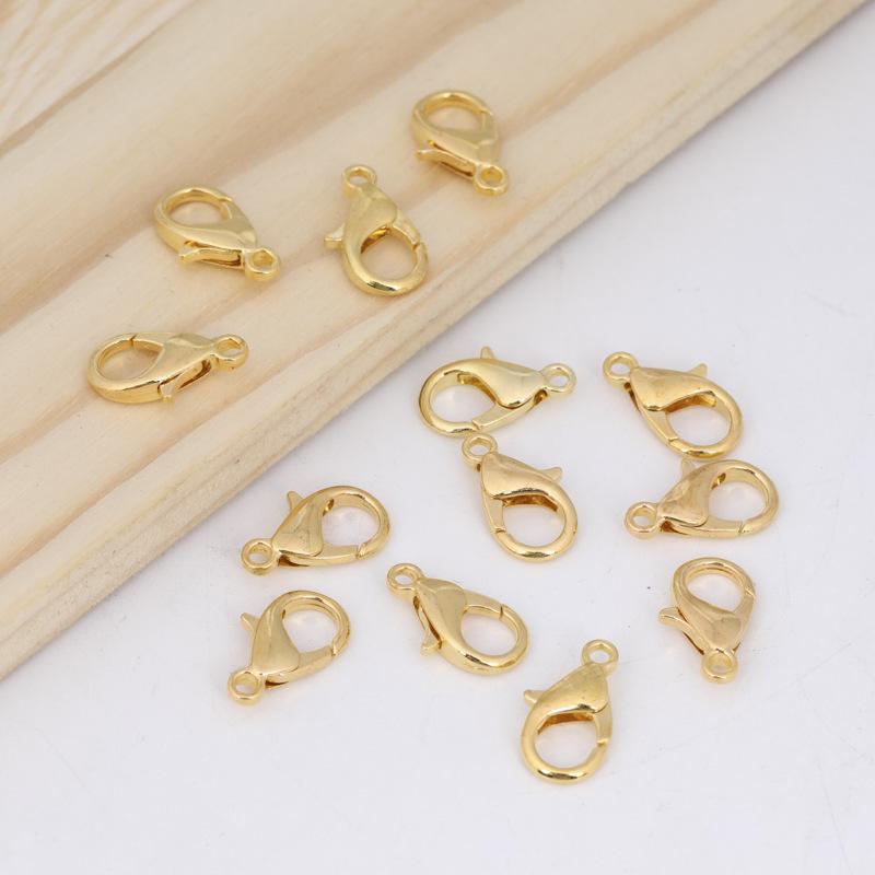 Застежка-карабин из сплава для самодельных ожерелий, браслетов, брелоков и аксессуаров для багажа