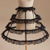 Womens Petticoat Pannier Skirt for Lolita Cosplay Wedding Bridal Dress Gown Prom