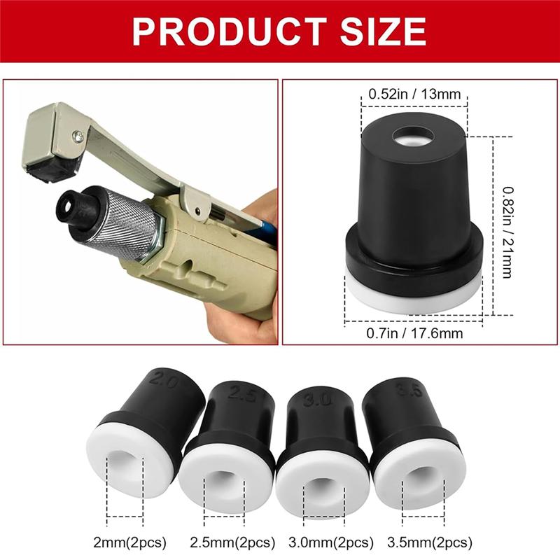 A25F-Пескоструйный пистолет Комплект сопел 2 мм/2,5 мм/3 мм/3,5 мм(8 шт.) Для пескоструйного оборудования