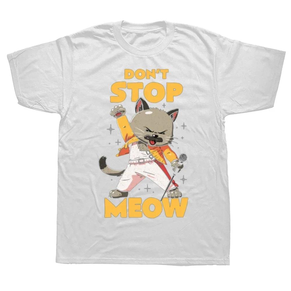 Meow Meowing Funny Cat Meme Meowdy Tshirt Cotton Unisex Tshirts Geek Tops T Shirt Funny Printed Short Sleeve Unisex Clothes