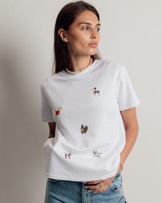 Футболка женская 4446 белая