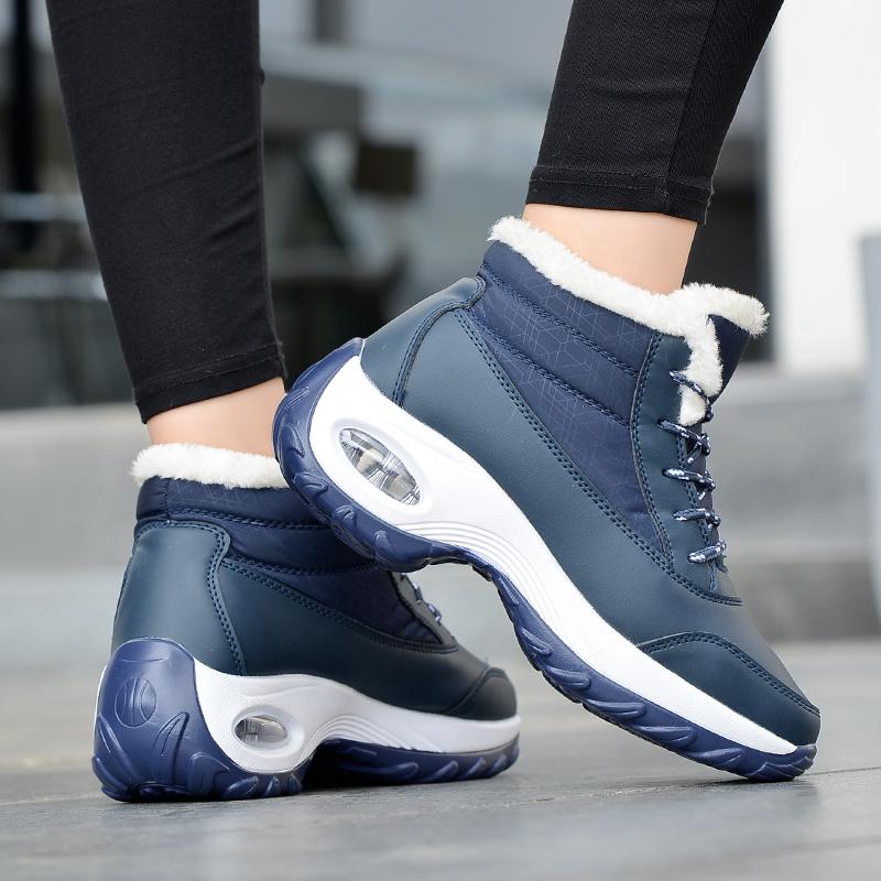Зимние сапоги Женские зимние сапоги Сапоги на воздушной подушке Высокие сапоги Водонепроницаемая уличная обувь