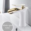 Basin Faucets Waterfall Bathroom Faucet Single Handle Basin Mixer Tap Bath Antique Faucet Brass Sink Water Crane Silver 6009