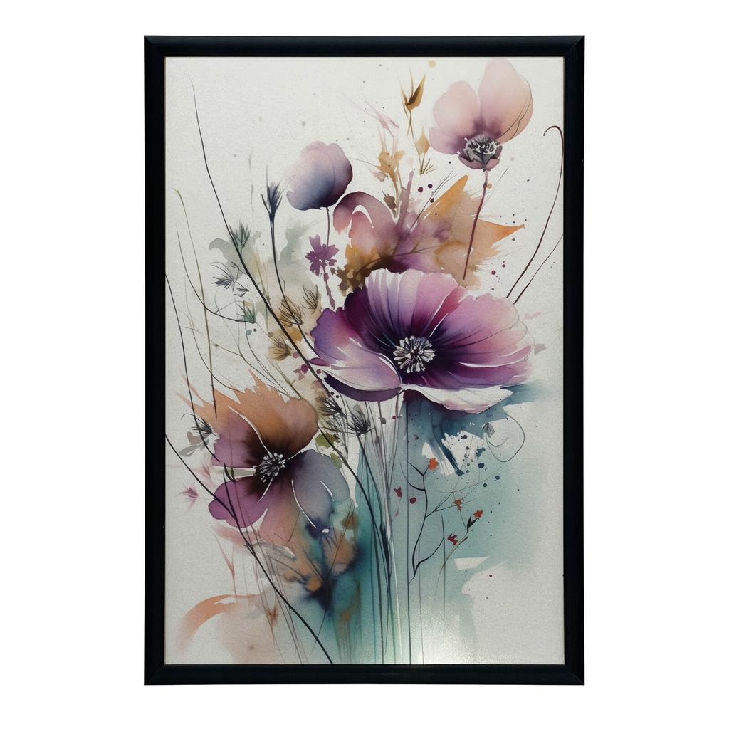 Field Bouquet Field Bouquet, 40X50 Cm, Gold Aluminum Frame, 230 Gsm Matte Paper